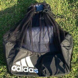Adidas Stadium Ball Bag Large Capacity Black White Soccer